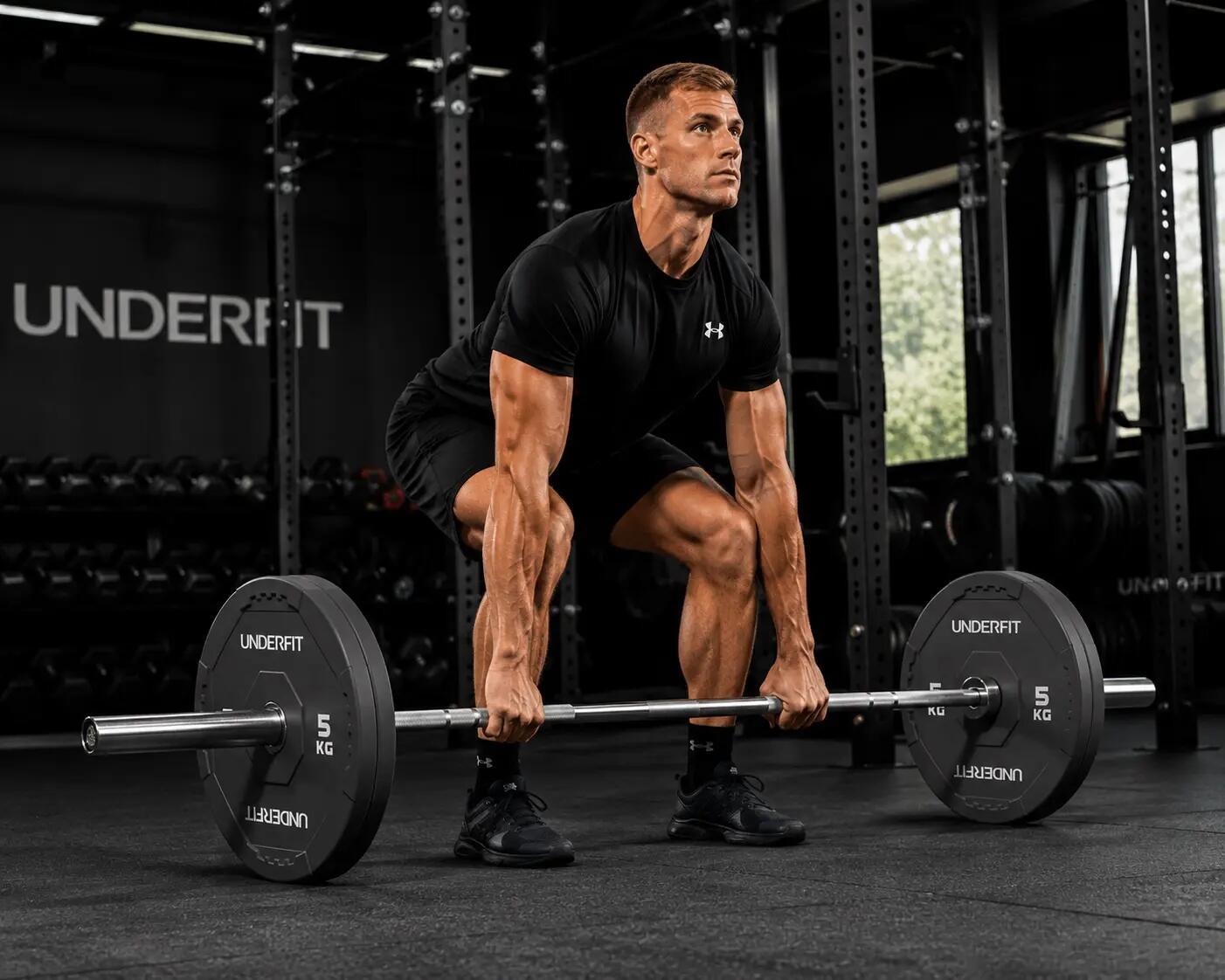 Obciążenie olimpijskie bumper 10 kg UNDERFIT Interlock 5/5
