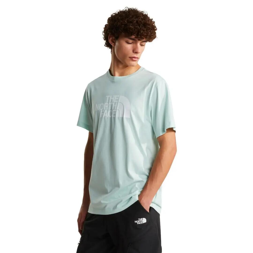 Camiseta Azul The North Face recta Half Dome Evolution Opal Frost Sencilla y Di 3/5