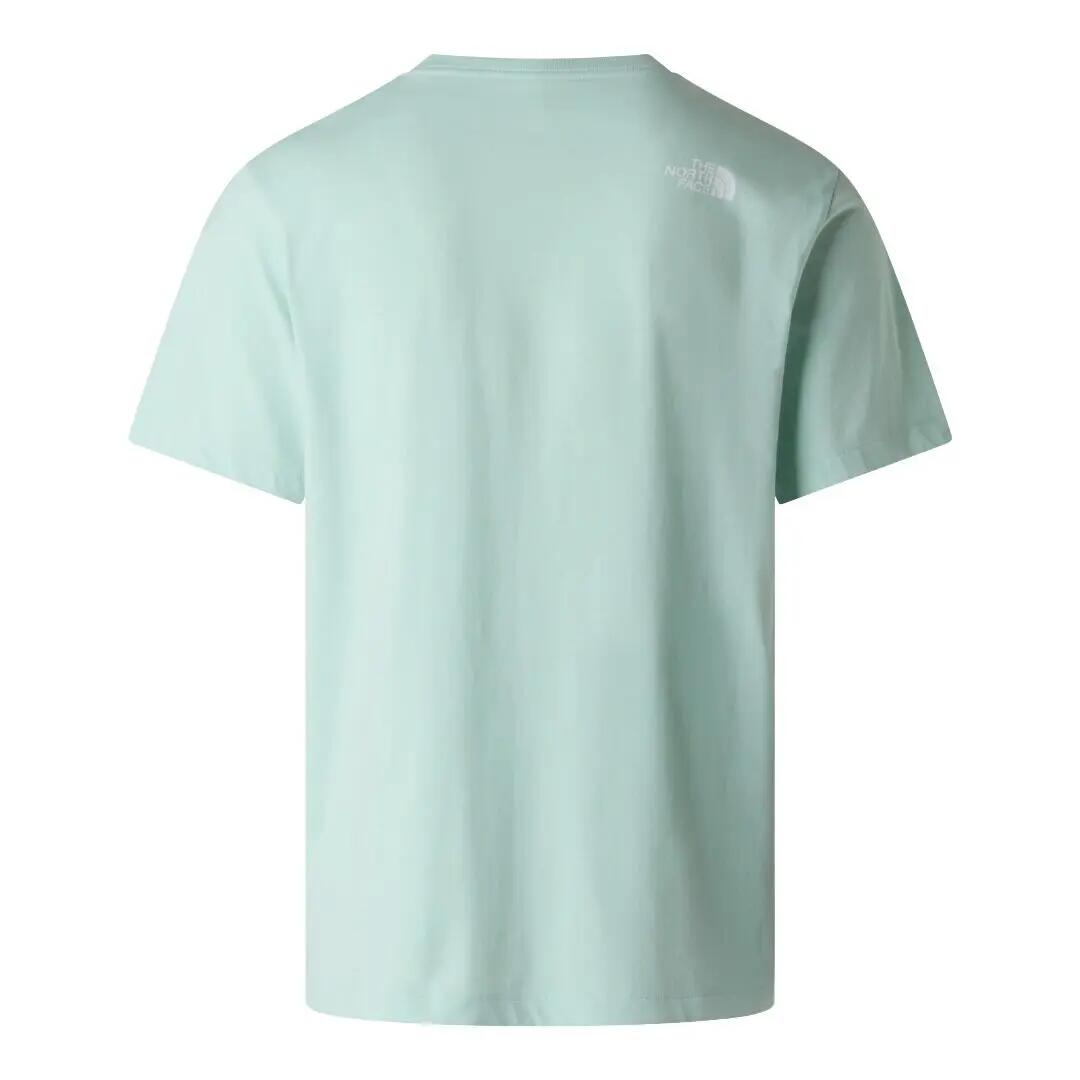 Camiseta Azul The North Face recta Half Dome Evolution Opal Frost Sencilla y Di 2/5