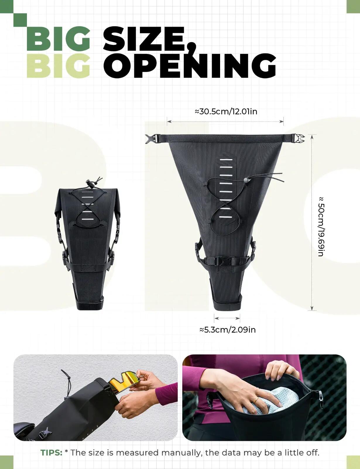 ROCKBROS 3L Satteltasche Fahrrad 3/7