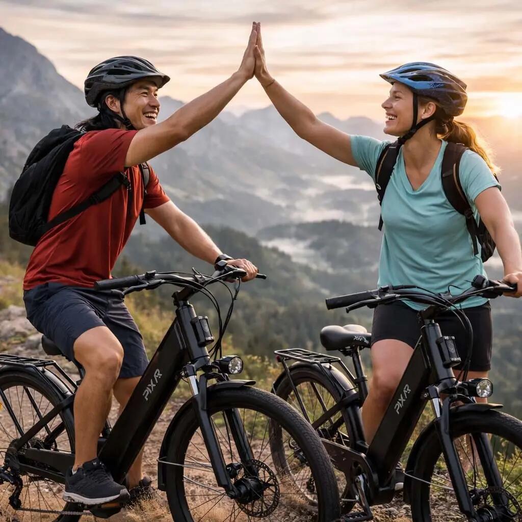 Volwassen elektrische fiets C1, banden 27,5" × 1,95", accu 36V 13Ah. 11/11