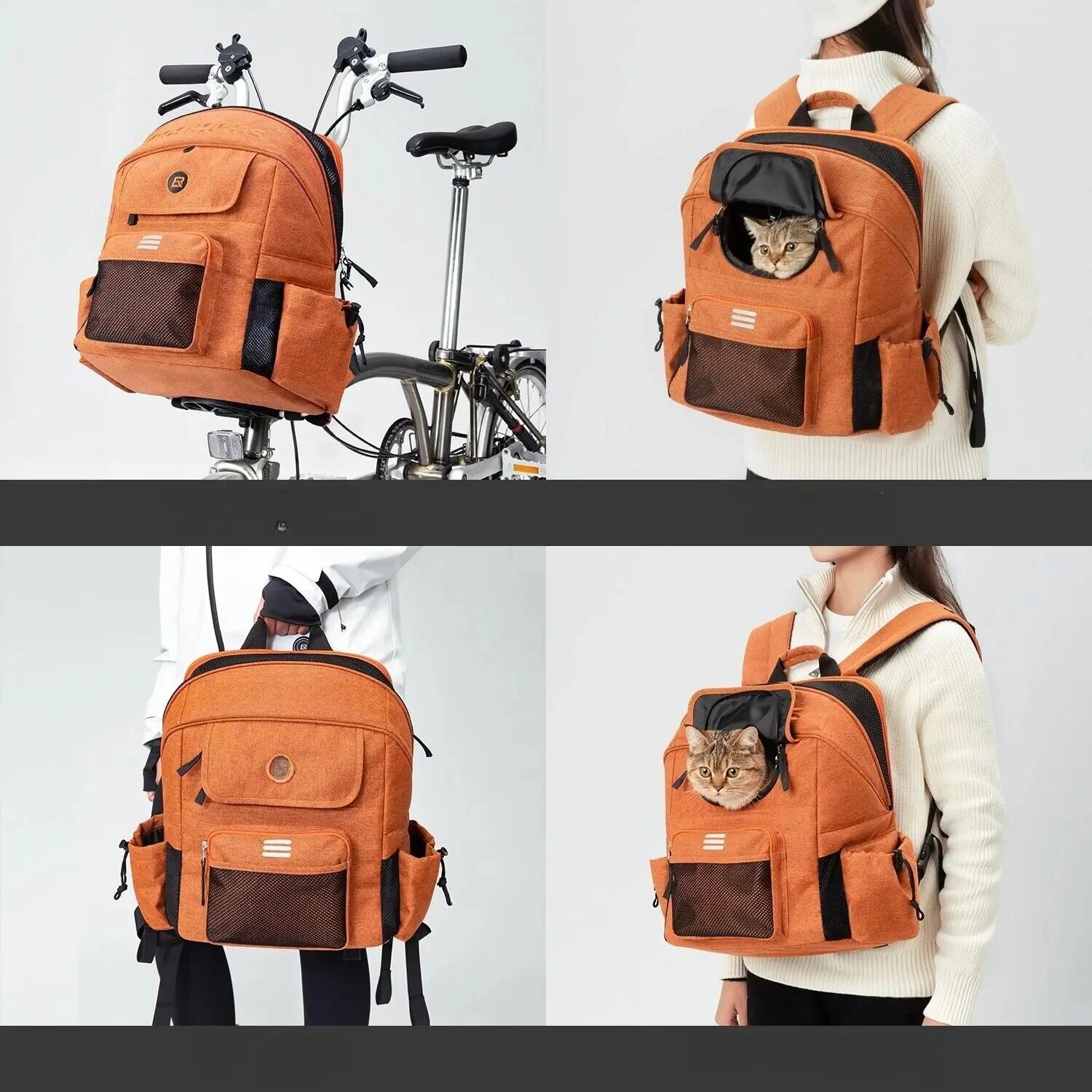Bolsa frontal 2 em 1 para bicicleta e animais de estimação ROCKBROS 2/2