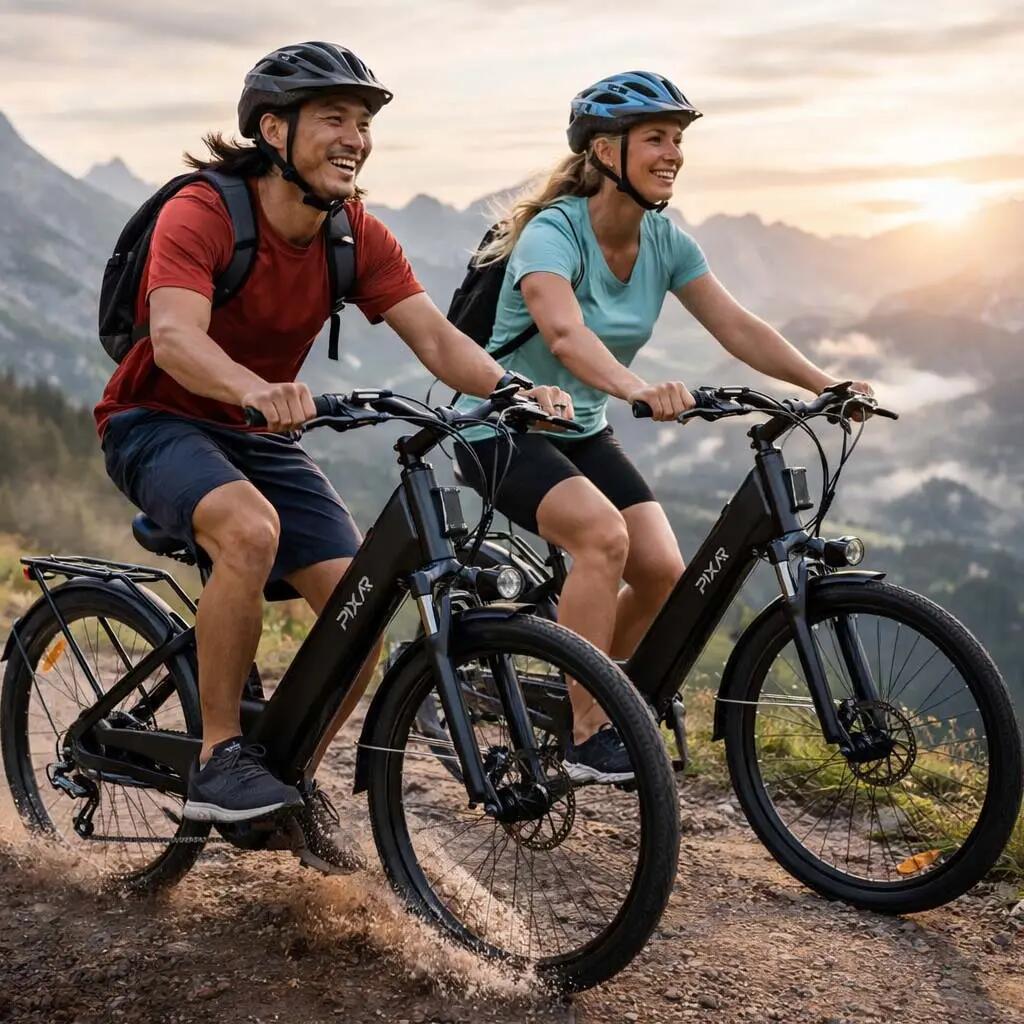 Volwassen elektrische fiets C1, banden 27,5" × 1,95", accu 36V 13Ah. 10/11
