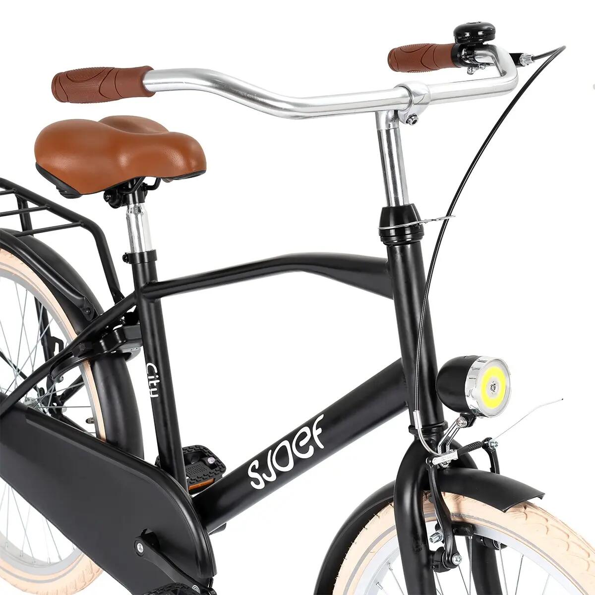 SJOEF City Jongensfiets 26 inch - Mat Zwart 7/7