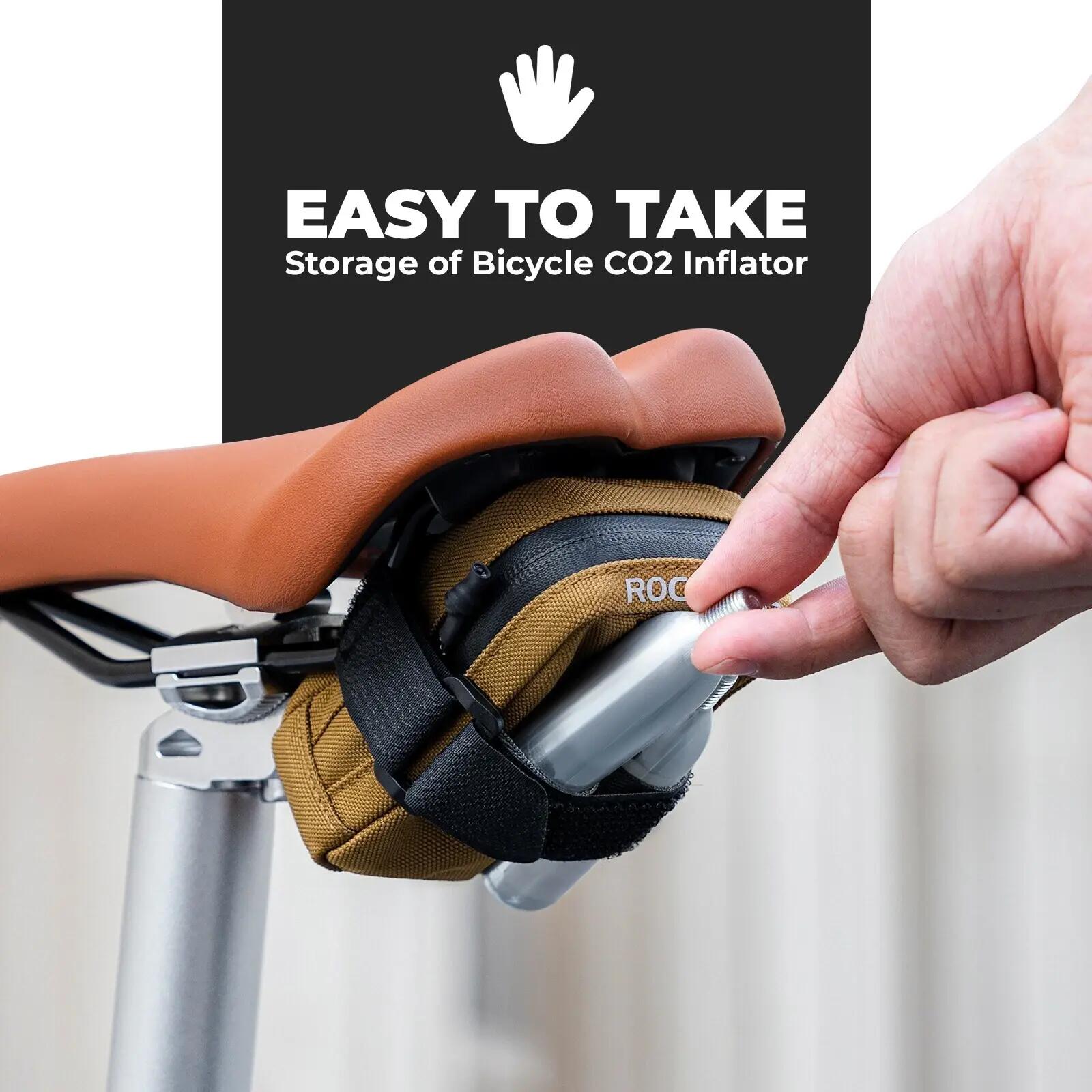 ROCKBROS Mini Fahrrad Satteltasche Tragbar 5/7