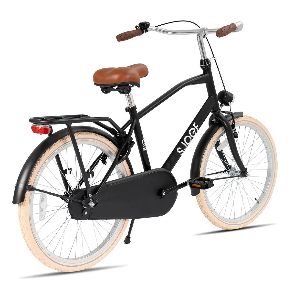 SJOEF City Jongensfiets 26 inch - Mat Zwart 6/7