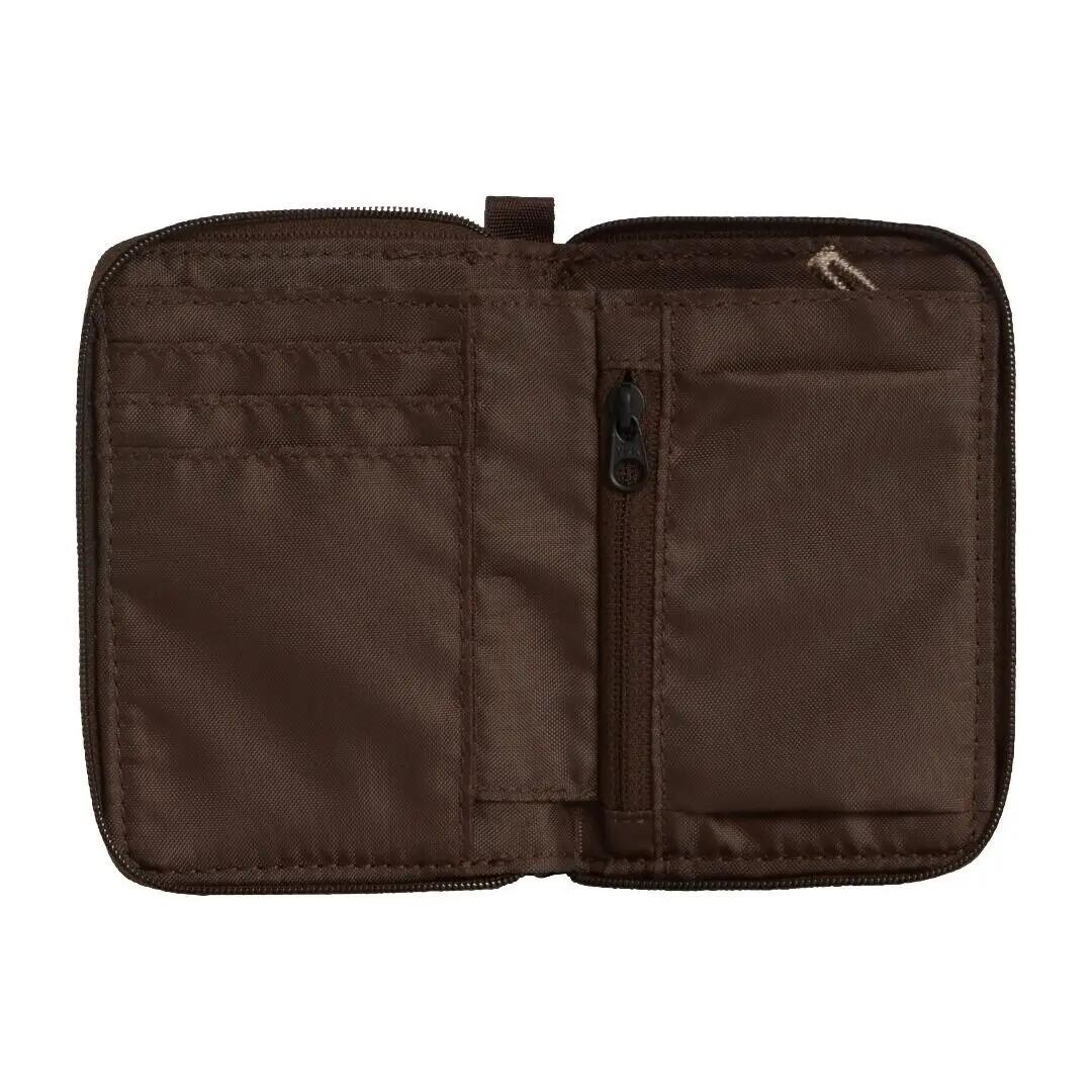 Cartera Marrón The North Face Base Camp Voyager Wallet Dark Chestnut Resistente 3/4