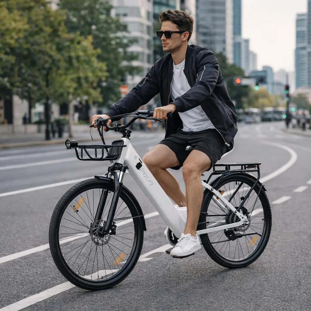 Bicicletta elettrica per adulti C1 Pro, pneumatici 27,5" × 1,95", 36V 18Ah. 6/7