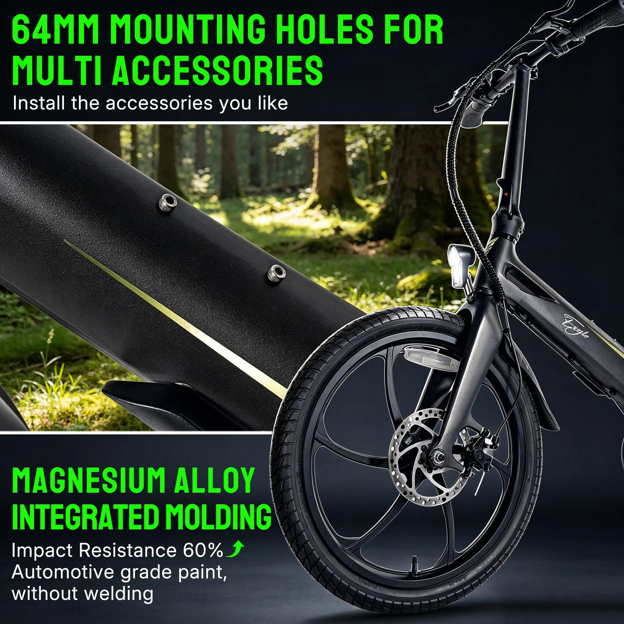 Bici elettrica pieghevole S9-EAGLE città 250W 20 pollici 36V10.2Ah 8/11