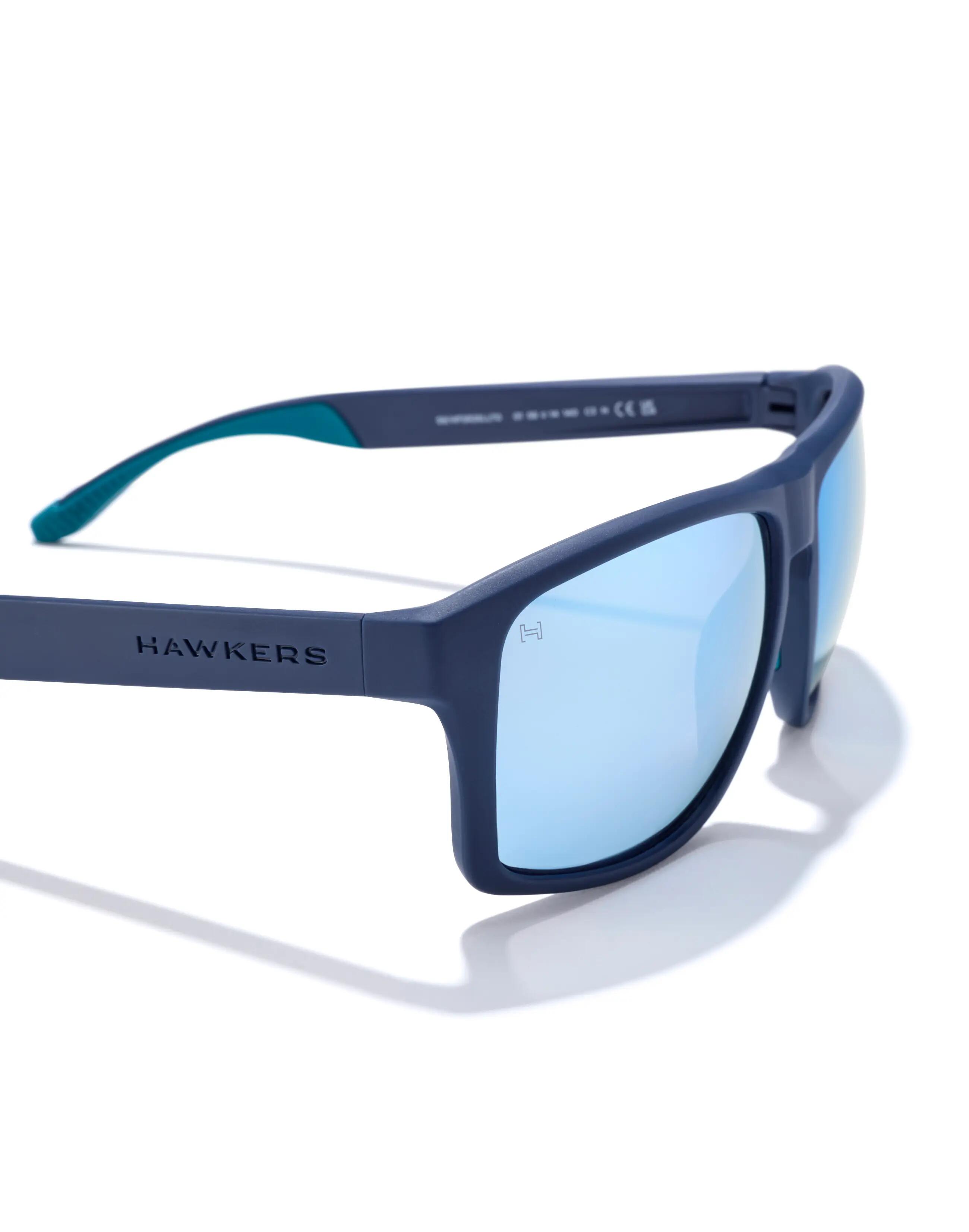 HAWKERS - Zonnebrillen voor Heren en Dames FASTER SPORT RAW - NAVY BLUE CHROME 3/6