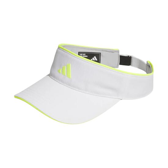 Visière Adidas Fairway pour femme, visière de golf pour femme, blanc/jaune