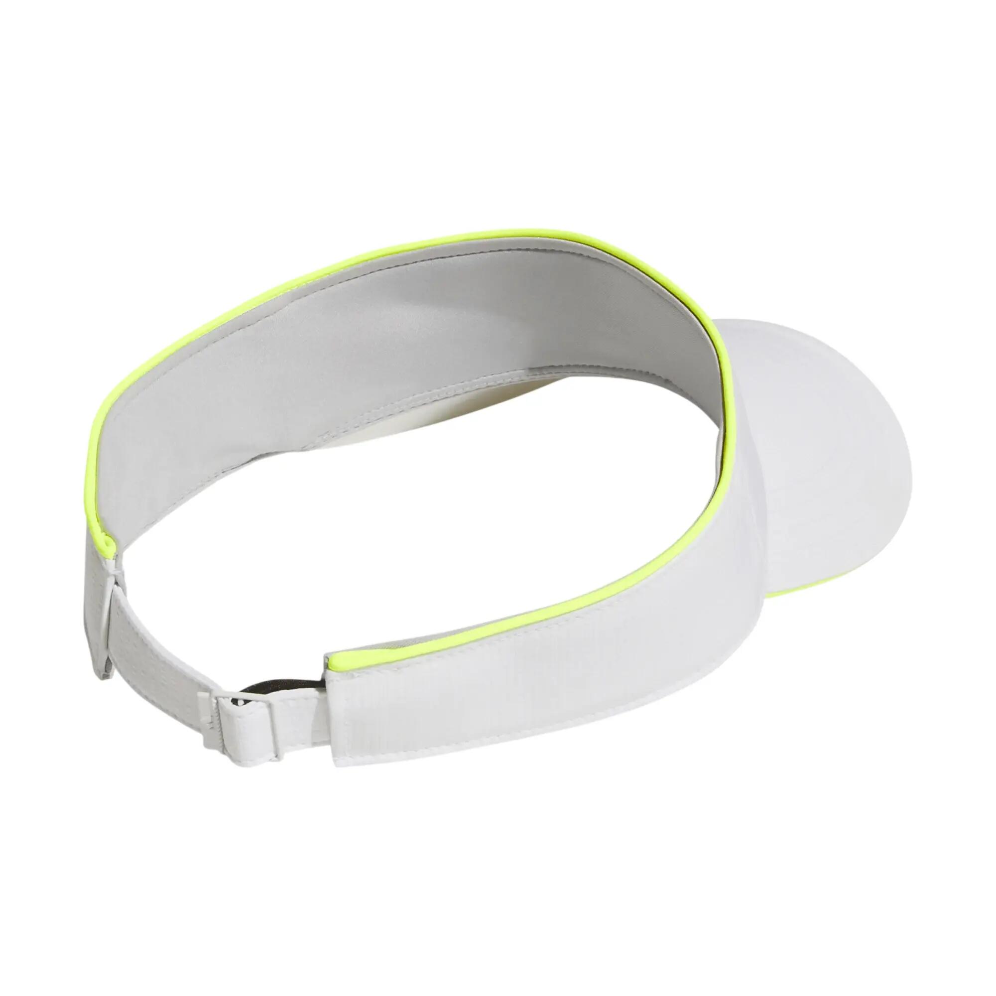 Adidas Fairway Visor für Damen, Golf-Visier für Damen, Weiß/Gelb 3/4