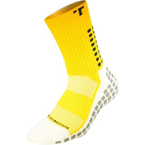 Sokken - Voetbal - Unisex - Gripsokken Mid-Calf Cushion Crew 3.0 - Geel