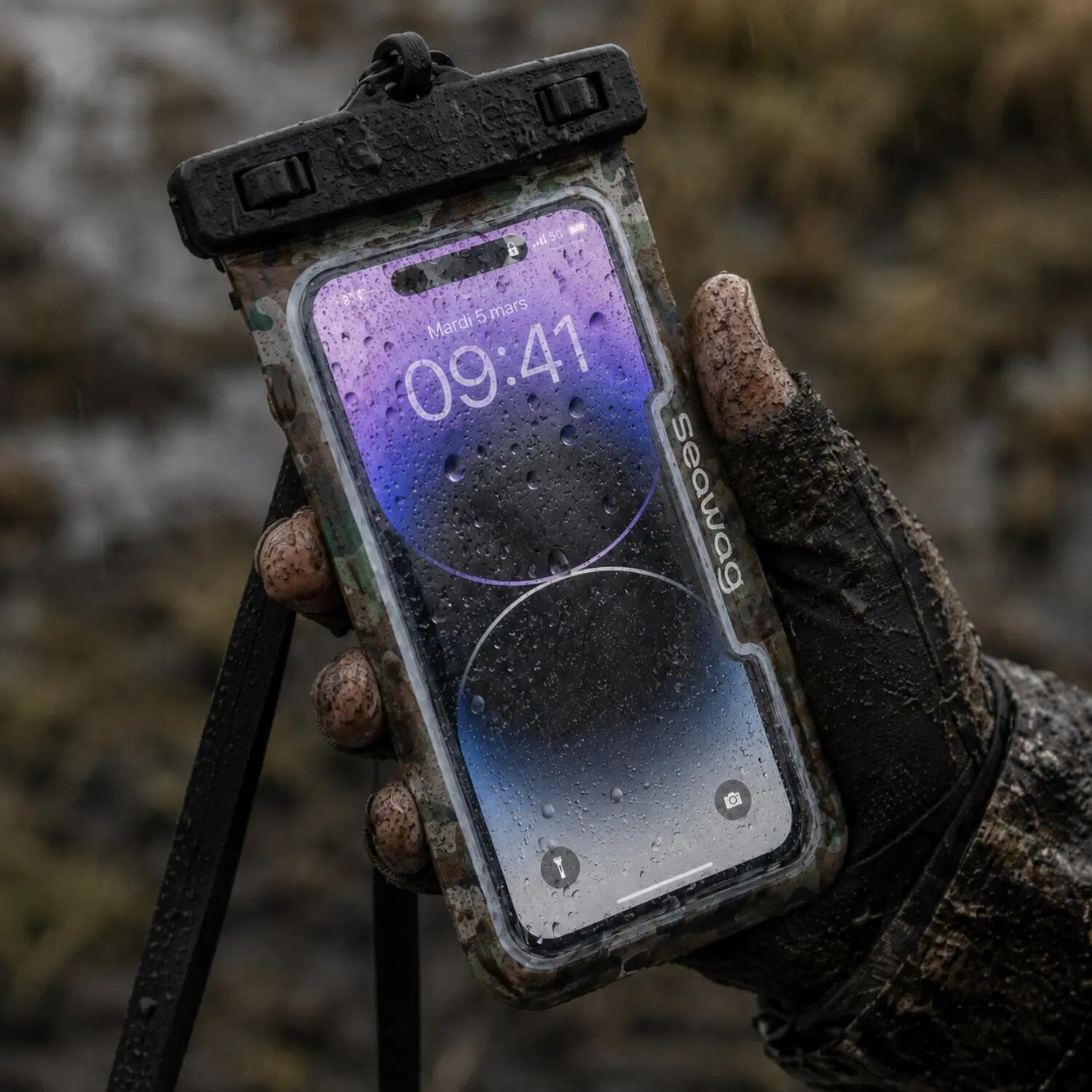 Bolsa impermeável para telemóvel Camo IPX8 – Caça & Pesca 5/15