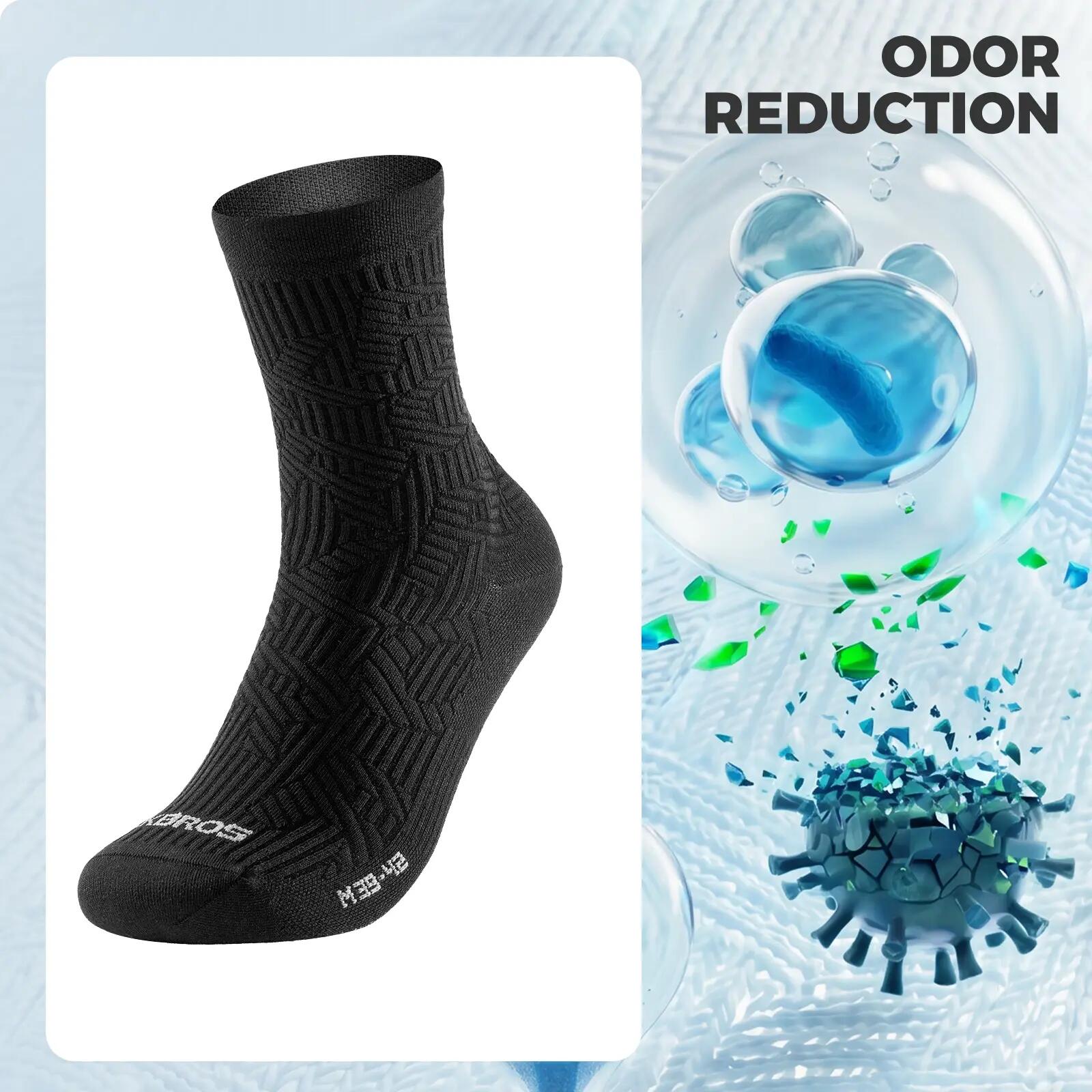 ROCKBROS 2 Paar Fahrradsocken Atmungsaktiv Antibakteriell 4/6