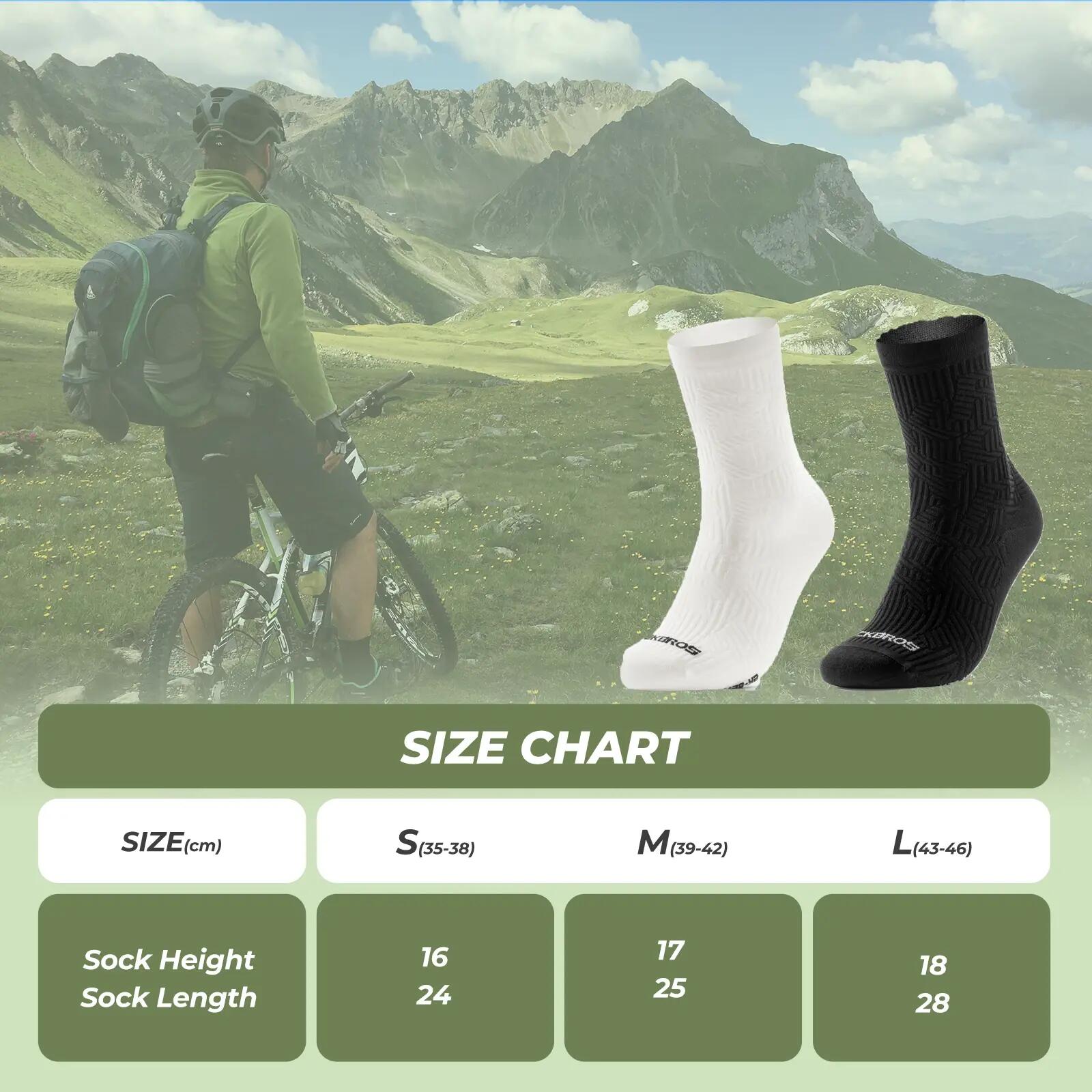 ROCKBROS 2 Paar Fahrradsocken Atmungsaktiv Antibakteriell 5/6