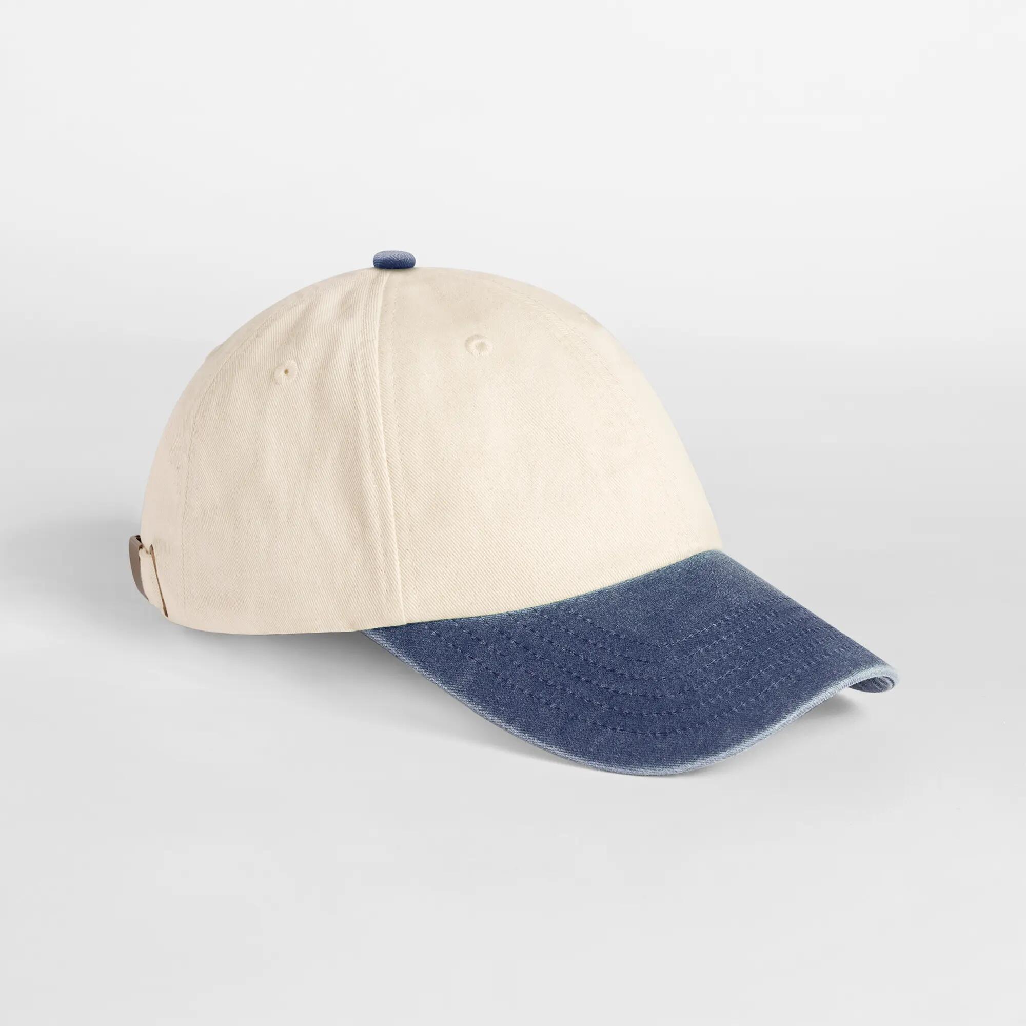 Casquette vintage visière contrastée - Natural / Vintage Denim - One Size 3/4