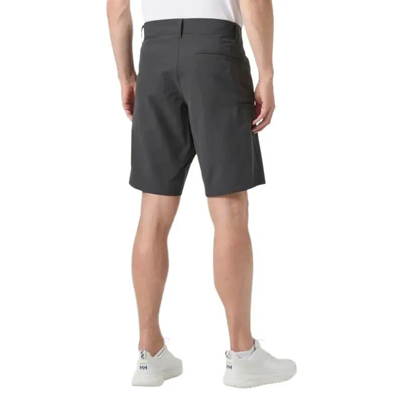 Bermudas Grises Helly Hansen Quick Dry Shorts Ebony de Ajuste Elástico y Tejido 4/5