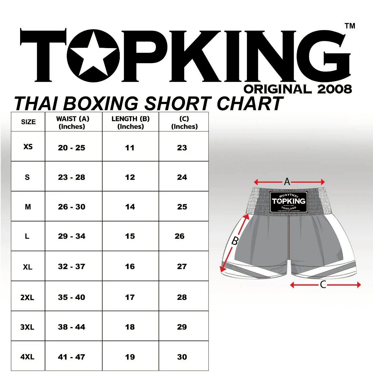 TOPKING THAI BOXING SHORTS SCHWARZ GOLD 5/5