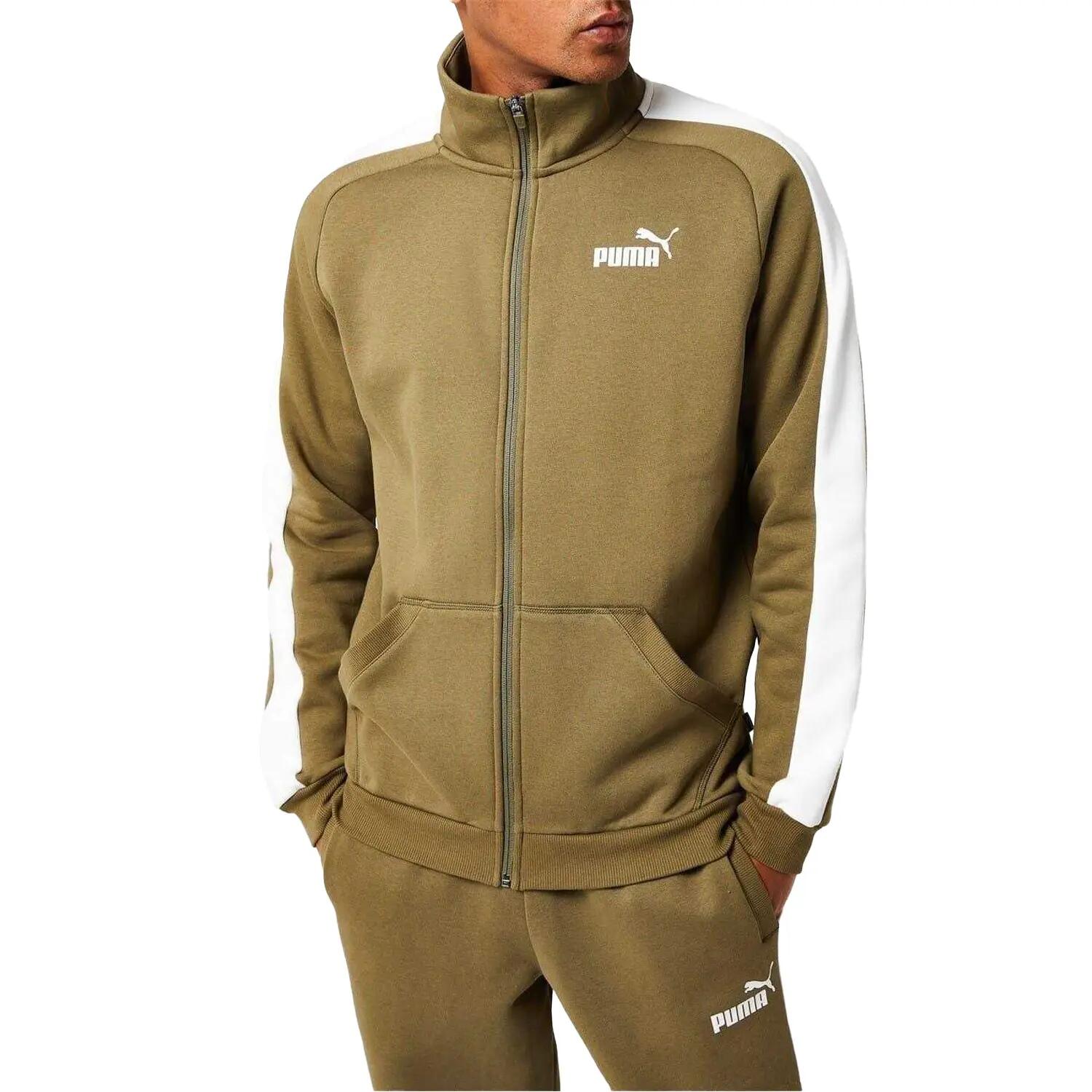 Ensemble Ensemble De Survêtement CLEAN Homme (Kaki / Blanc) 4/5