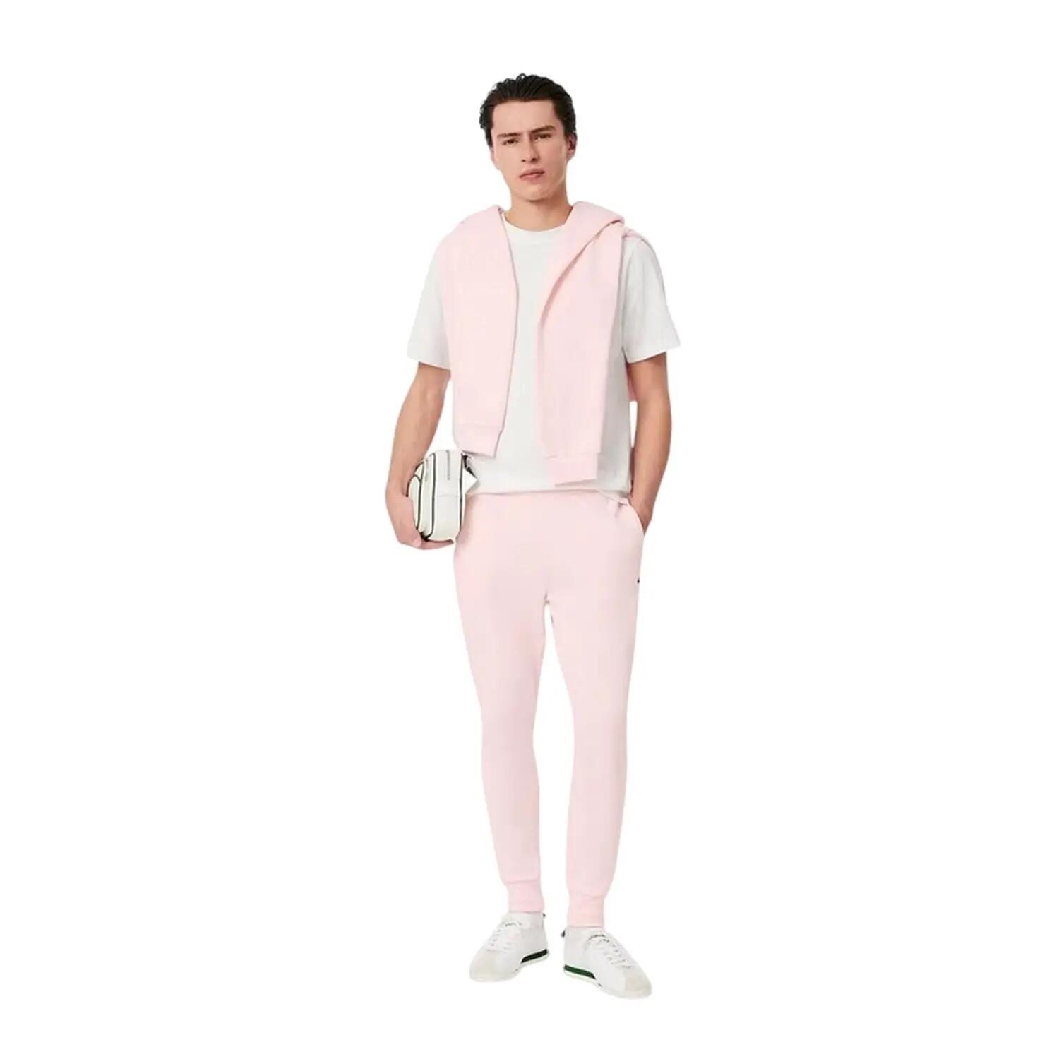 Pantalone Da Tuta Vestibilità Rilassata Uomo Lacoste Fenicottero Rosa 4/4