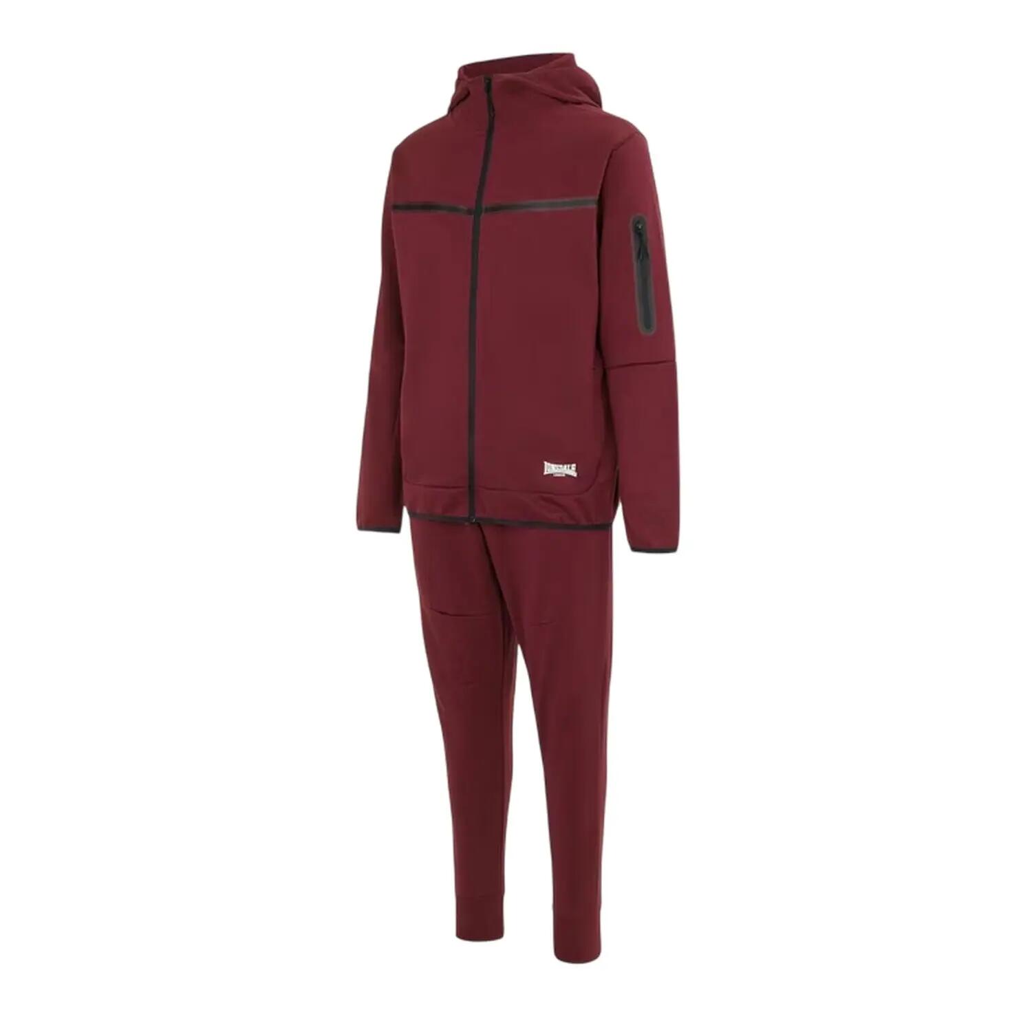 Mens Tracksuit (Burgundy) 3/5
