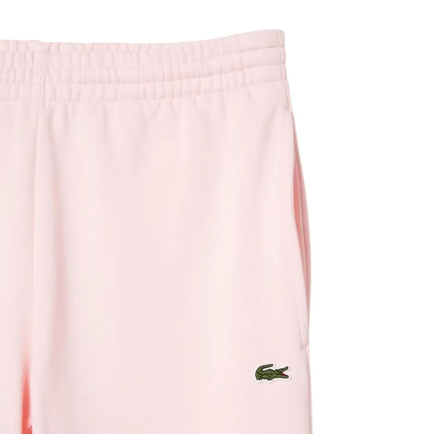 Pantalone Da Tuta Vestibilità Rilassata Uomo Lacoste Fenicottero Rosa 3/4