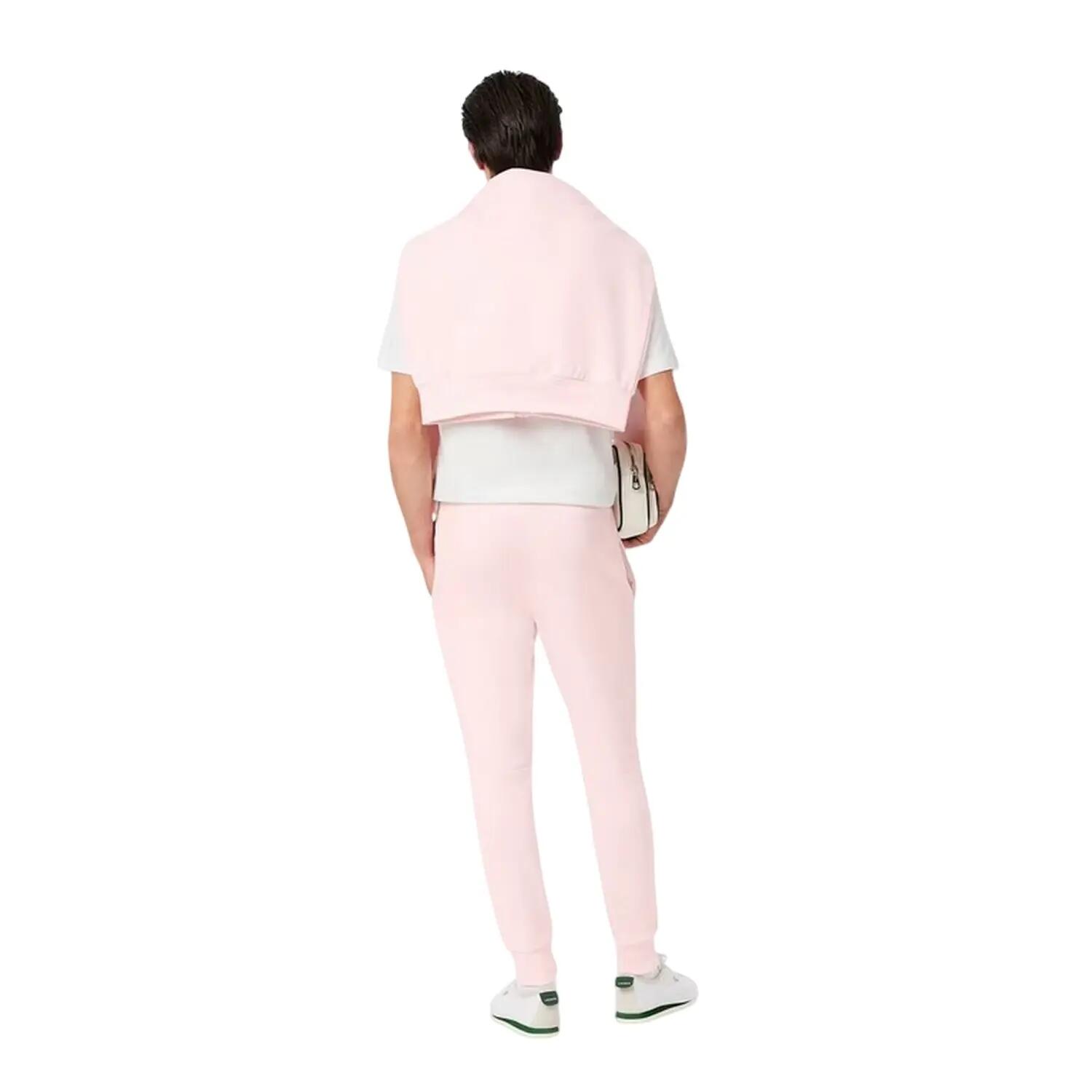 Pantalone Da Tuta Vestibilità Rilassata Uomo Lacoste Fenicottero Rosa 2/4