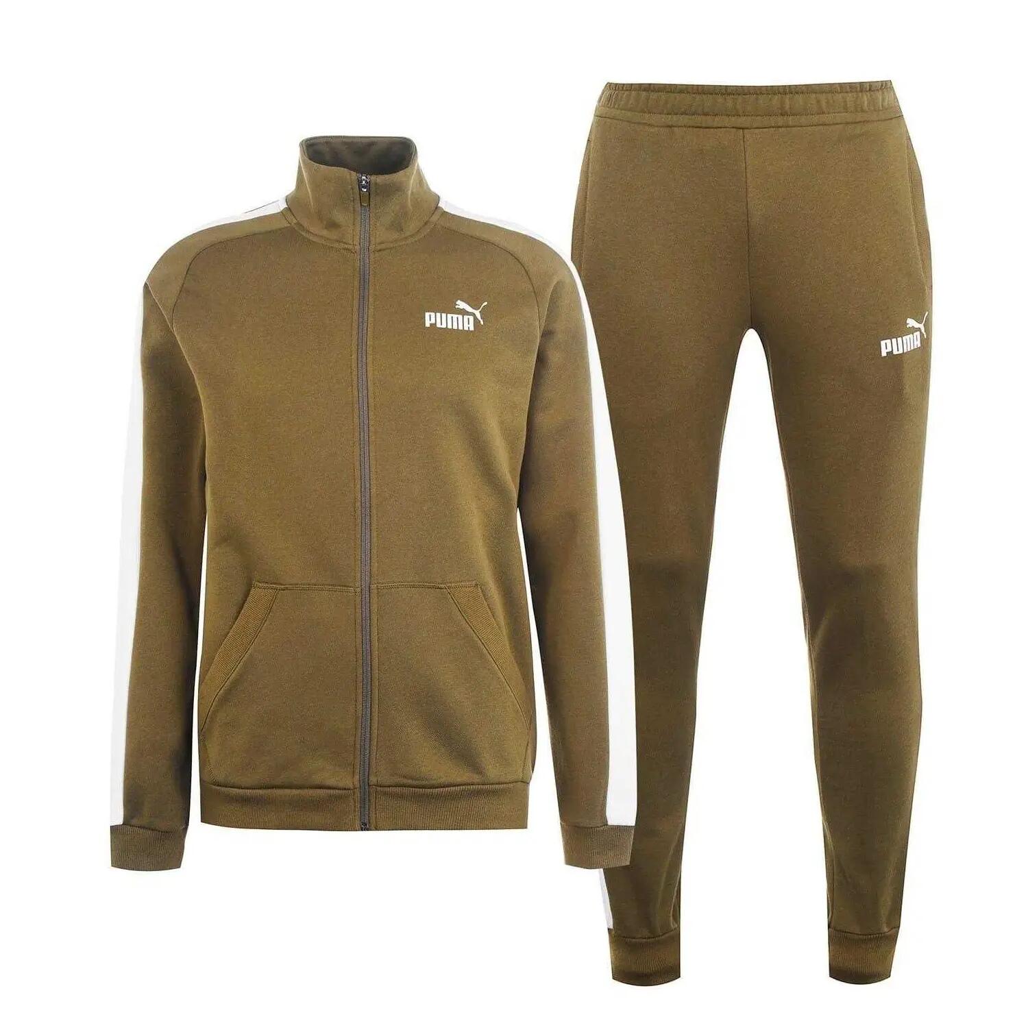 Ensemble Ensemble De Survêtement CLEAN Homme (Kaki / Blanc) 2/5