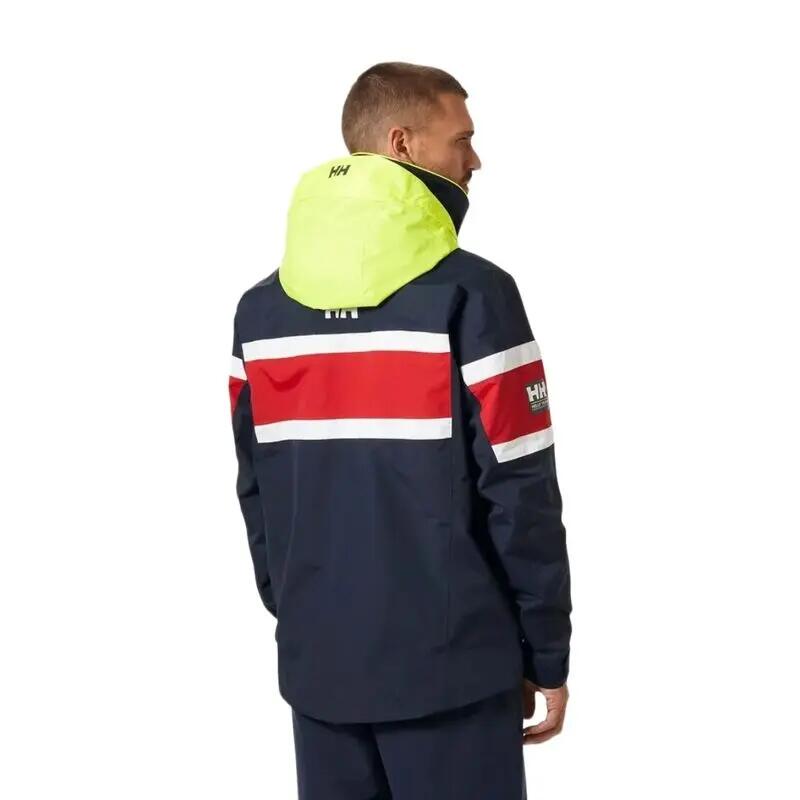 Cazadora Azul Helly Hansen Salt Original Sailing Jacket Navy Impermeable y Tran 4/6