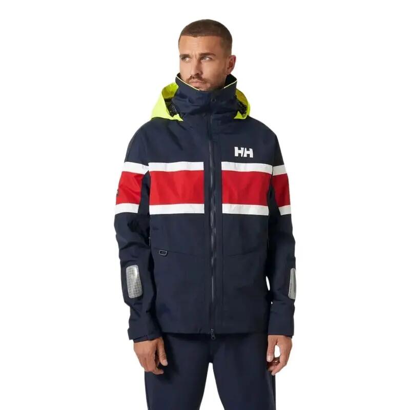 Cazadora Azul Helly Hansen Salt Original Sailing Jacket Navy Impermeable y Tran 3/6
