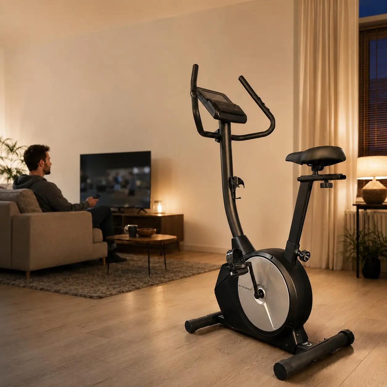 Fitness hometrainer 32 weerstandsniveaus vliegwiel 10 kg tot 135 kg Rider 9 7/7