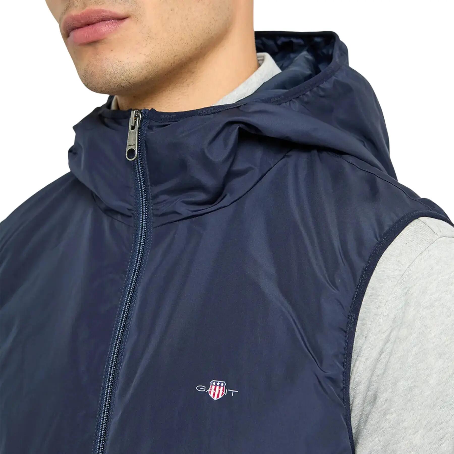 Gilet Senza Maniche Uomo Gant Blu 4/4
