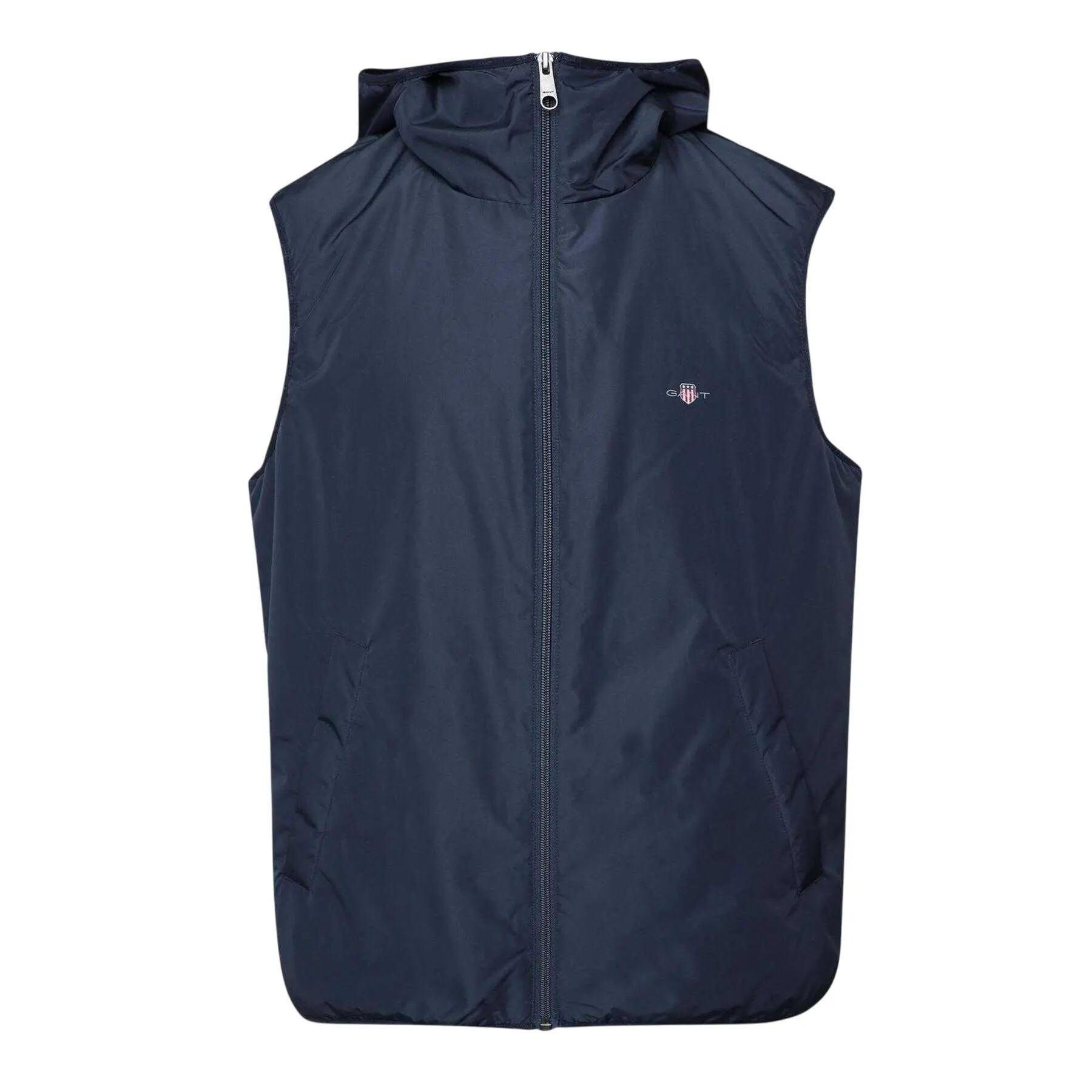 Gilet Senza Maniche Uomo Gant Blu 2/4