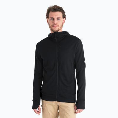 Heren sweater icebreaker merino 260 quantum iv zip hoodie