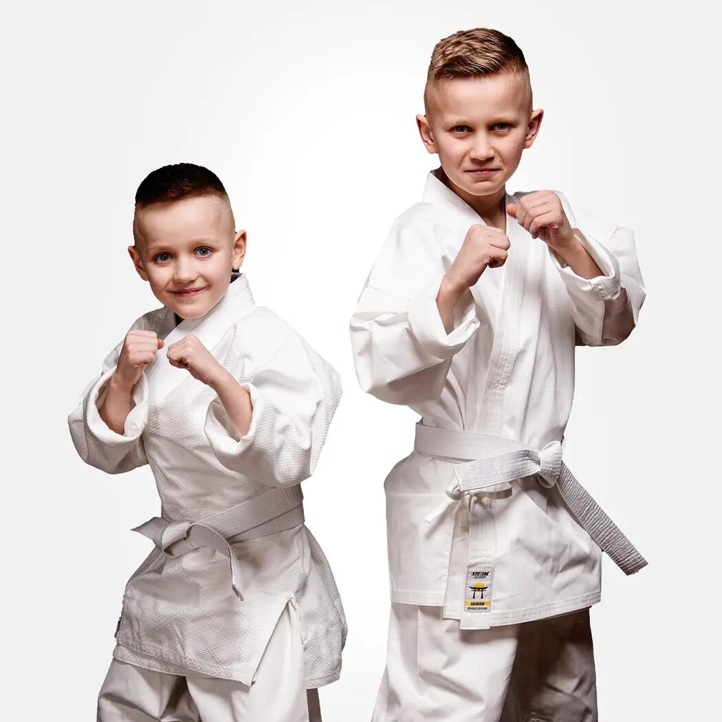 StormCloud Judo para Crianças Branco Hajime com faixa branca grátis 130 5/7