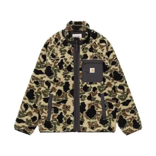 Chaqueta Polar Camuflaje Carhartt Prentis Liner Camo Duck Jacquard, Green Black 5/5