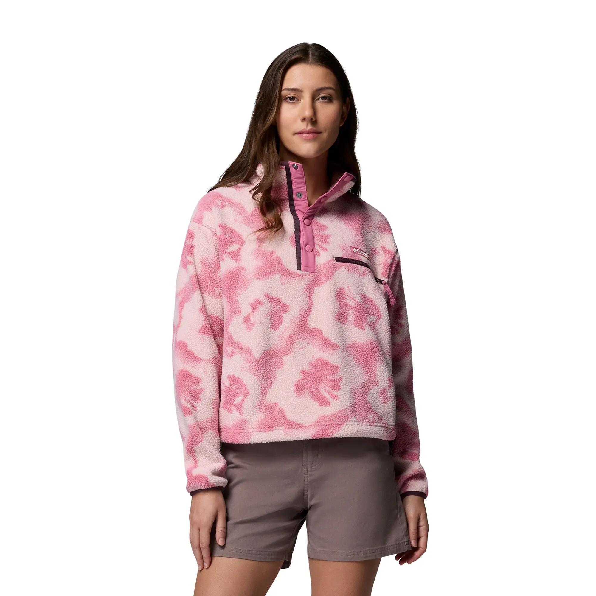 Bluza polarowa damska Columbia Helvetia II Printed Cropped Half Snap 7/7