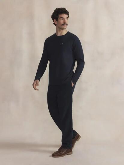 T-shirt manches longues Homme - KYSONLON Bleu marine