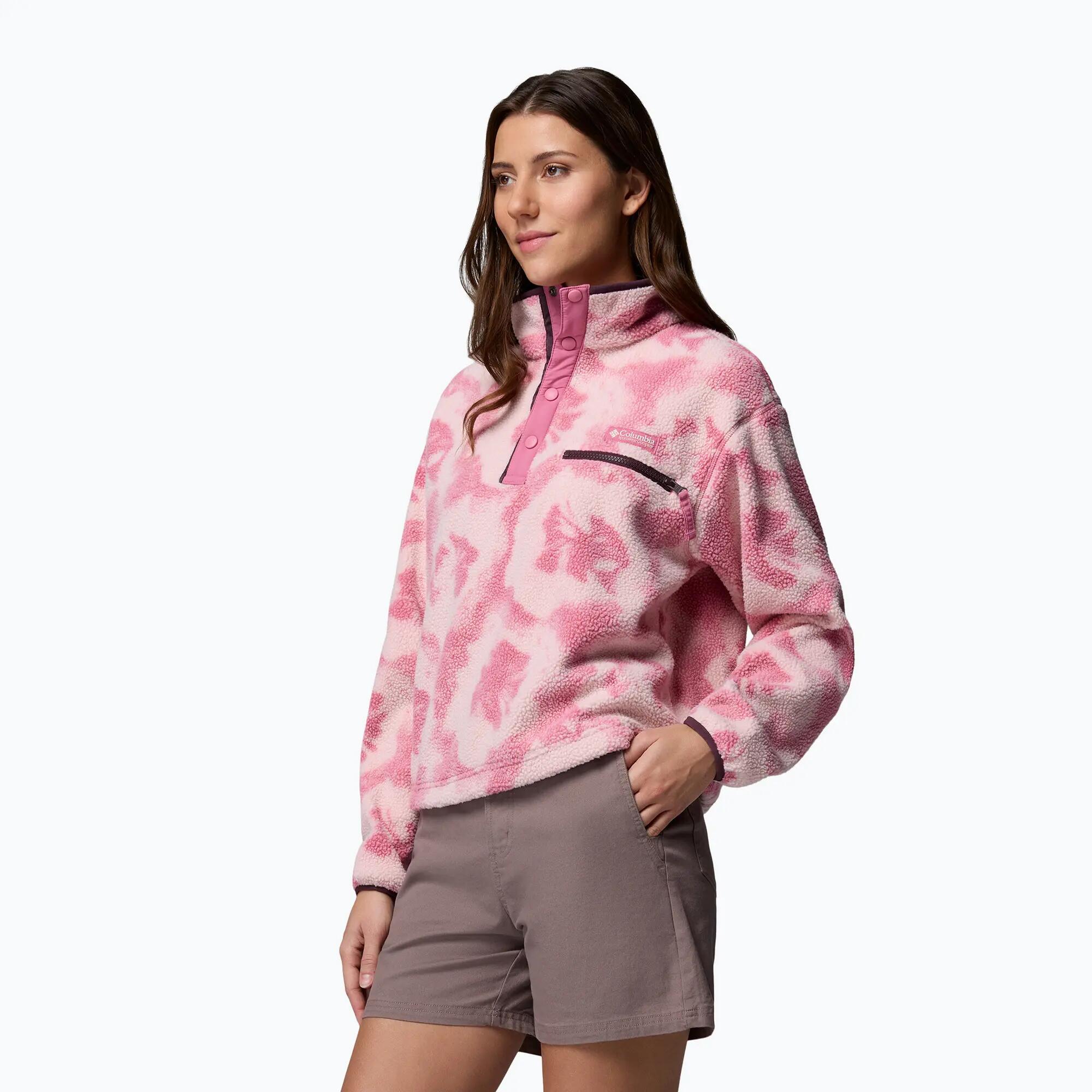 Bluza polarowa damska Columbia Helvetia II Printed Cropped Half Snap 4/7