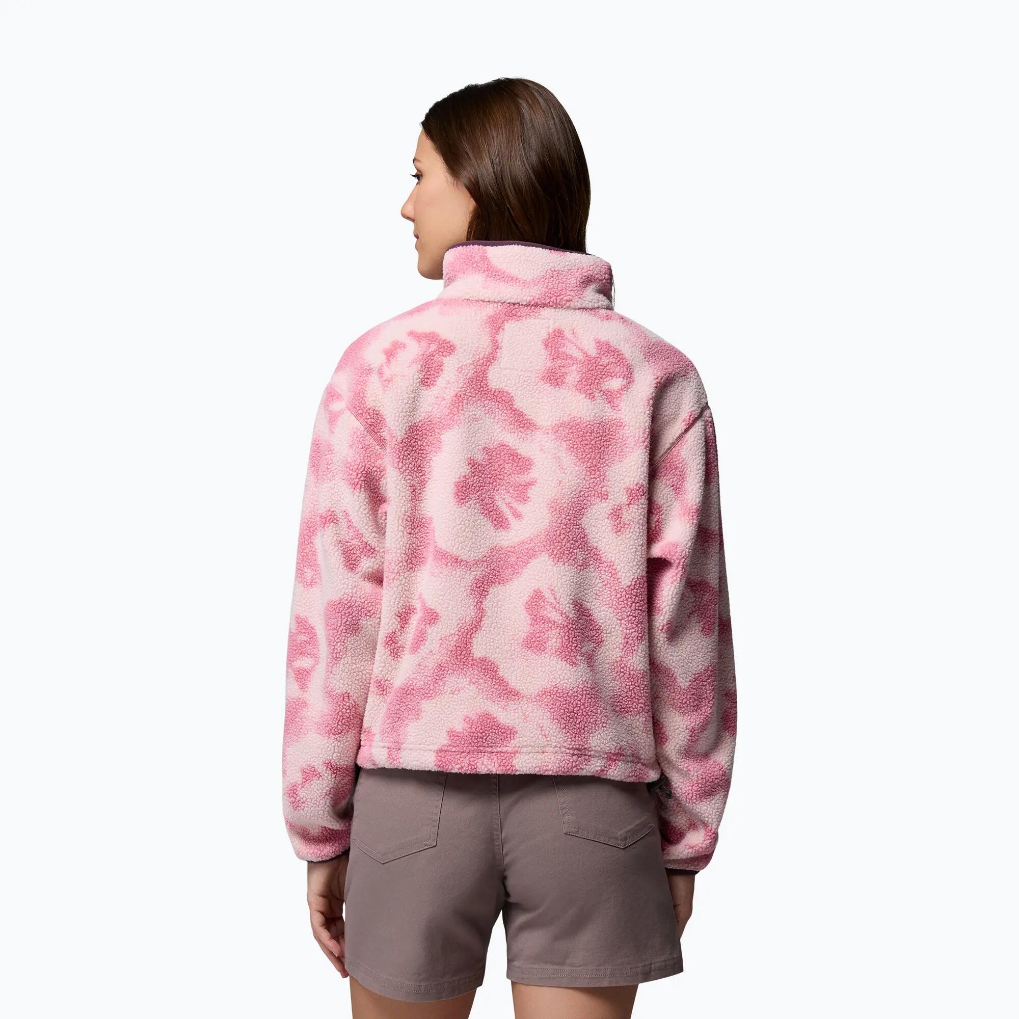 Bluza polarowa damska Columbia Helvetia II Printed Cropped Half Snap 3/7