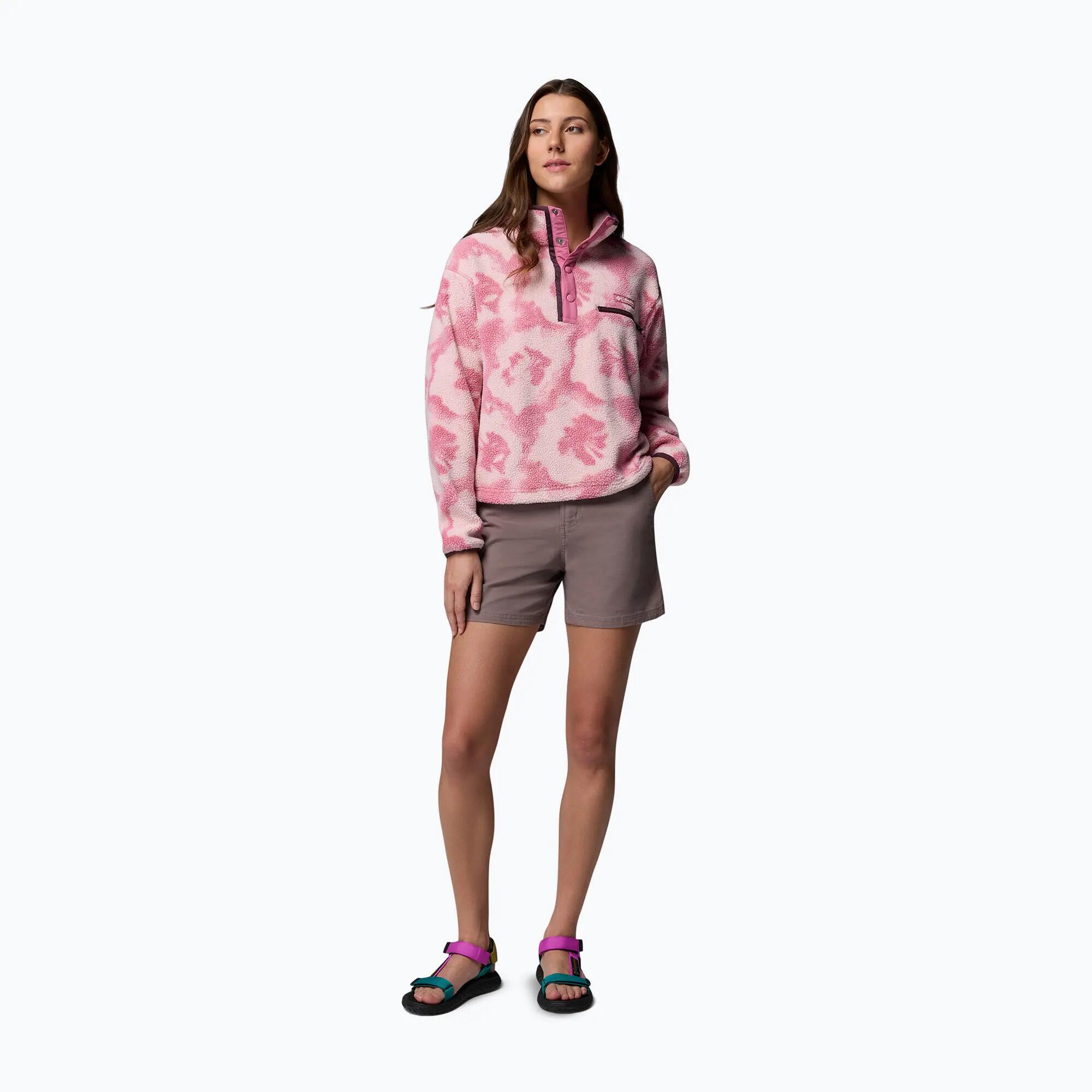 Bluza polarowa damska Columbia Helvetia II Printed Cropped Half Snap 2/7