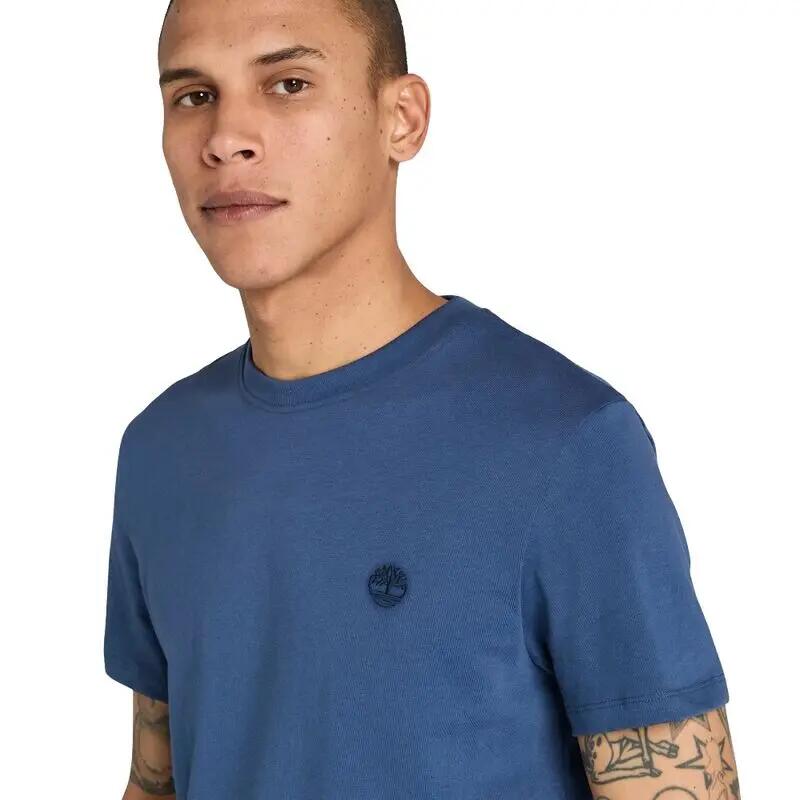 Camiseta Azul Timberland Dunstan River Short Sleeve Tee Dark Blue Diseño Modern 2/5