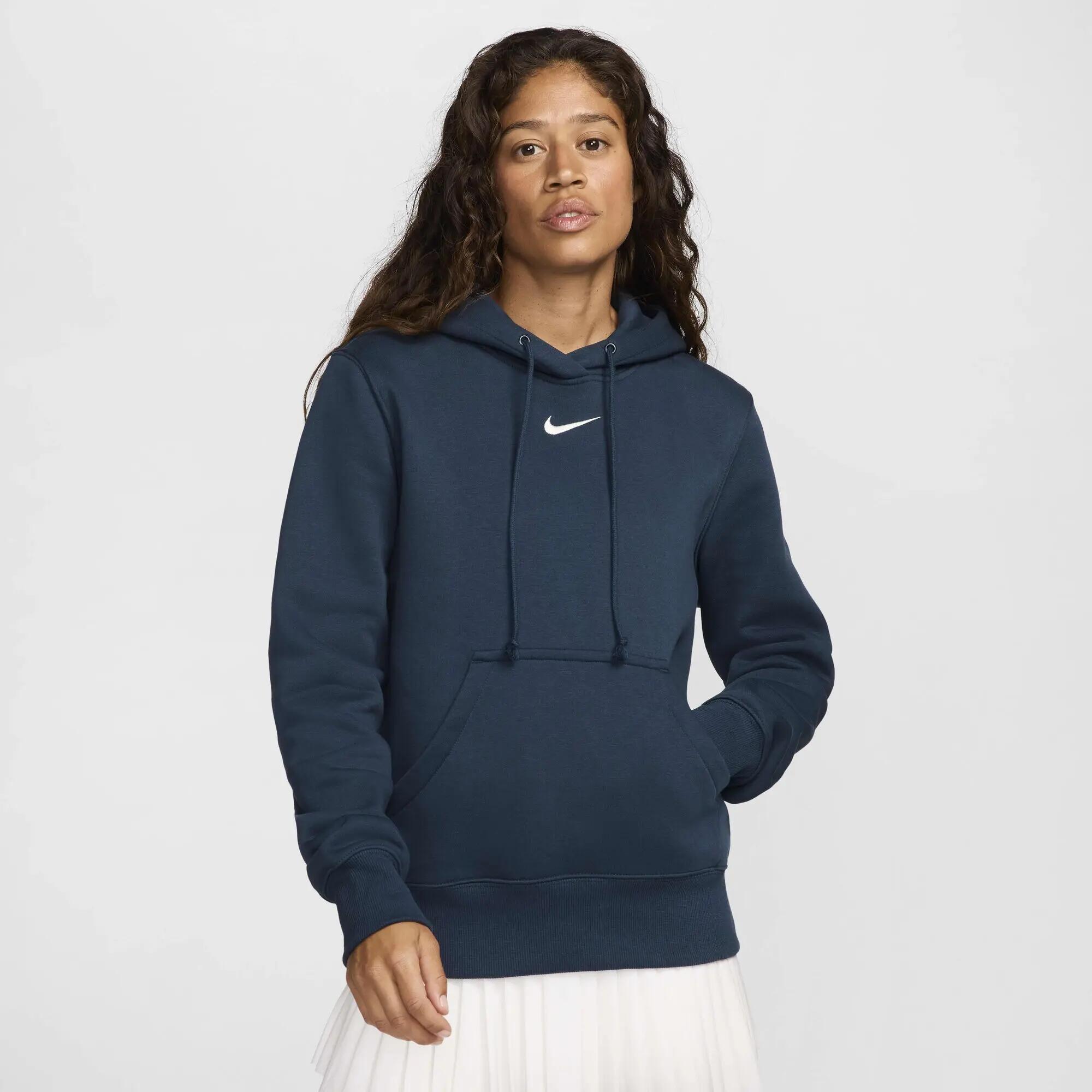 Damskie polar luksusowy loungewear SPORTSWEAR PHOENIX FLEECE ARMOURY NAVY / SAIL 1/4