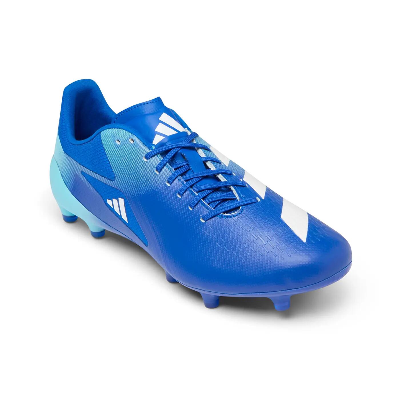 Botas de rugby Adidas Adizero RS15 Pro FG azul rey y azul cielo 5/7