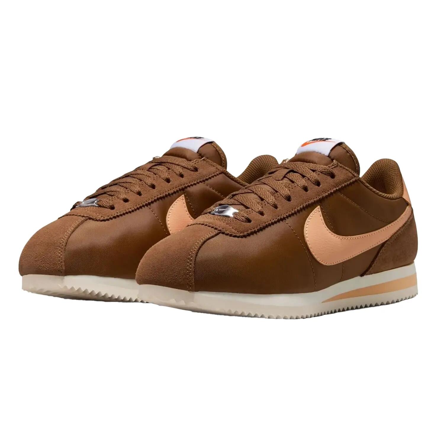Scarpe Sportive Pelle ScamosciataDonna Nike Cortez Marrone Arancio 5/5