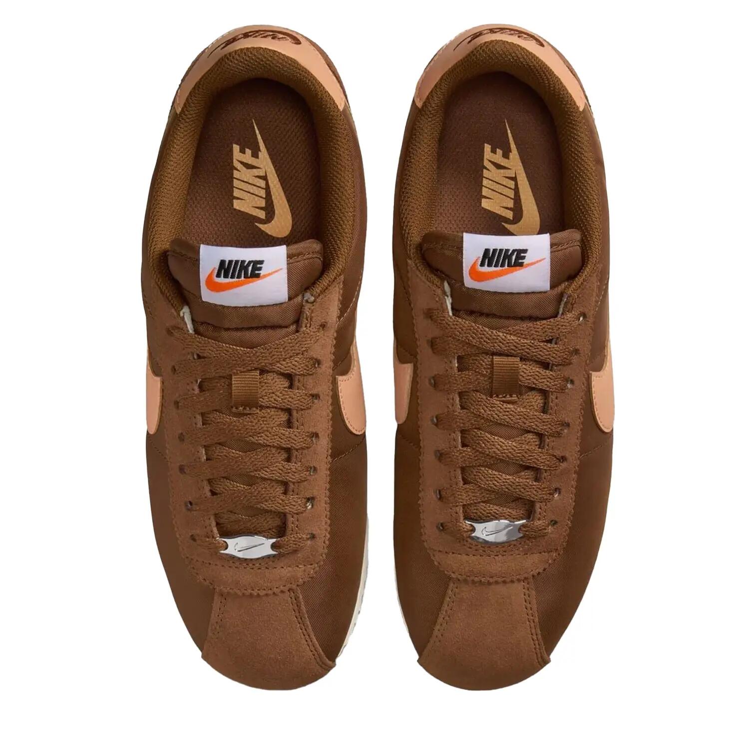 Scarpe Sportive Pelle ScamosciataDonna Nike Cortez Marrone Arancio 4/5