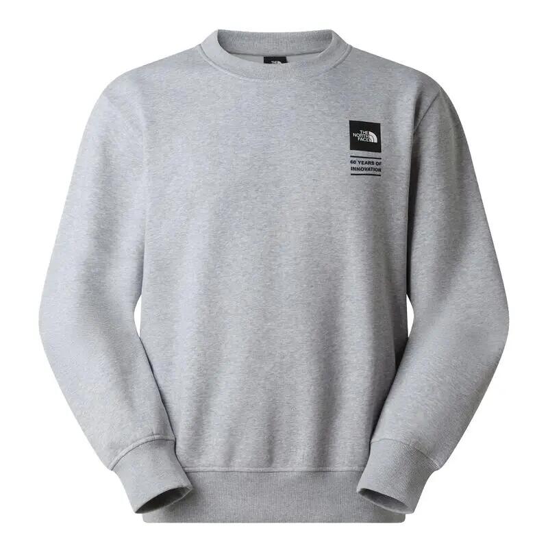 Sudadera Gris The North Face Celebration Light Grey Heather Holgada de Estilo R 2/5