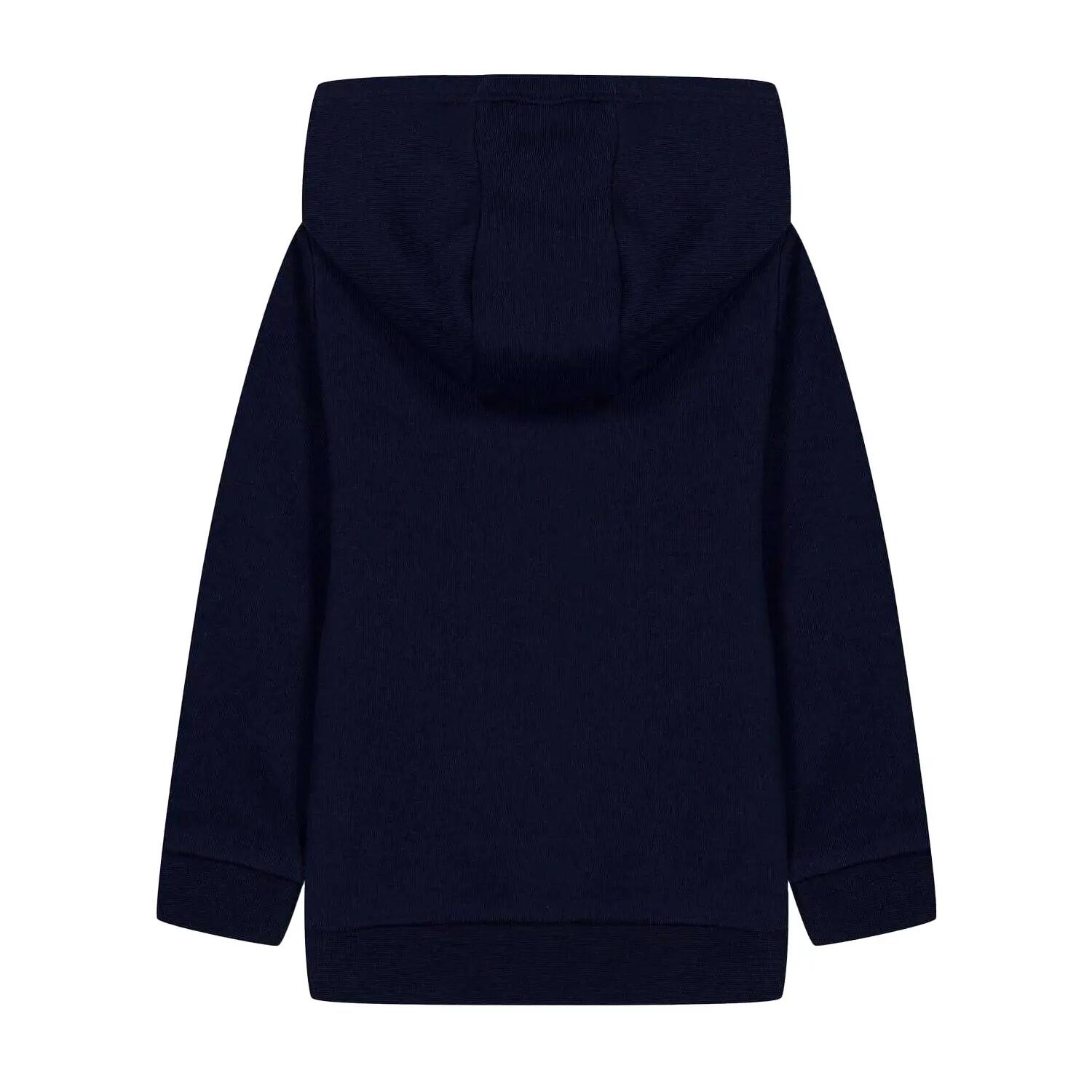 Felpa Con Cappuccio E Zip Intera Regolare Blocchi Di Colore Ragazzi Boss Blu 2/3