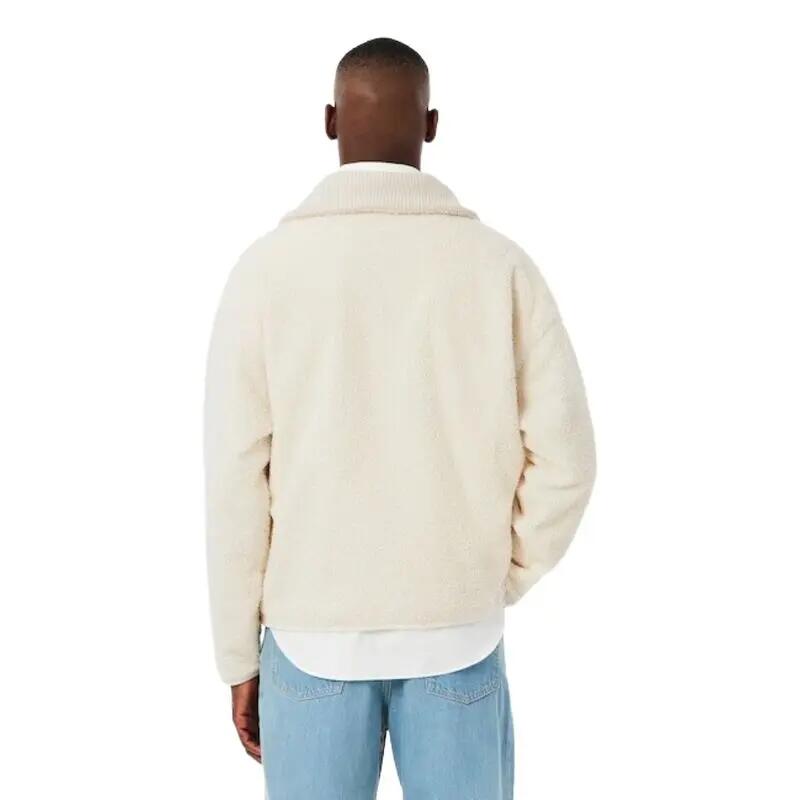 Sudadera Polar Beige Lacoste de Cuello Alto con Media Cremallera Laponie Cálida 3/5